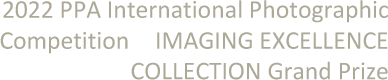 2022 PPA International Photographic Competition　IMAGING EXCELLENCE COLLECTION Grand Prize